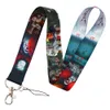 Rings Wholesale 20pcs/lot Halloween Horror Movie Strap Lanyard for Keys Keychain Badge Holder Card Pass Hang Rope Lariat Accessories