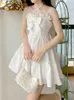 Urban Sexy Kleider 2022 Sommer Weiß Lolita Minikleid Frauen Kaii Kleidung Vintage Fee Trägerkleid Weiblich Lässig Elegant Einteiliges Kleid Koreanisch L230711