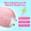 Ägg/kulor Elektrisk stöt kanin vibrator ägg vagina G-punkt bröststimulator kvinnlig massager vuxen sexleksak 230710