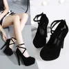 Sexy Classic High Heels Women's Sandals Summer Shoes Ladies Strappy Pumps Platform Heels Woman Ankle Strap Shoes L230704