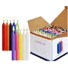 Candles 100Piece Taper Unscented Assorted Colors Mini For Casting Chimes Rituals Spells Wax Play Vigil Supplies More H1 Drop Deliver Dhwe6