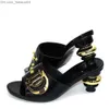 Geklede schoenen Blauwe Italiaanse damesbruiloftspomp versierd met strass-schuifregelaars geschikt voor Nigeriaanse vrouwen Z230712