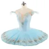 Tutú de ballet azul pálido para niñas, tutú profesional, disfraz de ballet, tutú clásico para adultos, vestido de panqueque, competición para mujeres 2760