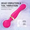 Vibradores Dual Head Dildos AV Vibrator Magic Wand for Women Powerful Clitoral Stimulation Sex Toys Vibrator UBS Charging Adult Toy 18 230710