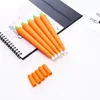 Creative Cartoon Simulation Carrot Neutral Pen Lovely Student Learn Stationery Waterborne Needle Tube Black Office Signature