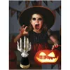 Candele Strega Mano Portacandele Resina fatta a mano Spaventoso Skls Candeliere Decor Figurine Decorazione della casa Regalo d'arte per Halloween H1 Dro Dh6Q4