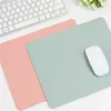 Mouse Pads Bilek Fare Oyun Su Geçirmez Anti-Slip Deri Fare Kupası Ofis Pedi 260x210mm Kara Master Mat Masaüstü Evrensel R230711