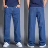 Męskie dżinsy Trend 2023 Miękkie spodnie retro Workowate Elegancki Regularny Prosty Męskie Spodnie kowbojskie Jasnoniebieski Klasyczny Lato Casual List