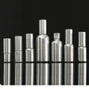 Storage Bottles Jars 5ML 30ML 100ML Silver Glass Essential Oil Dropper Bottle Cosmetic Packaging Serum Lotion Pump Spray Atomizer Vial 15pcs 230710