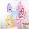 Sacs à dos en peluche Kawaii Cartoon Sanrios toile sac à provisions femme épaule sac à main épicerie Shopper étudiants livre Pack enfants cadeau 230711