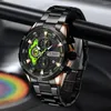 Wristwatches Sports Quartz Watch Men's Luxury Fashion Simulation Military Leather Band Glow Waterproof Calendar Timing 8402