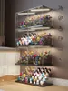 Articles de nouveauté 2 5 couches de présentoir en acrylique avec lumières personnages de dessins animés poupées boîtes aveugles objets de collection armoire anti-poussière 230710