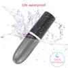 Vibratorer Slickande läppstift Massageleksaker Dubbelstimulering Vaginal Bullet Vibrator 2 i 1 Klitorisstimulator Orgasm Sexleksak för kvinnor 230710