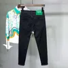 Jeans pour hommes Harajuku mode été élégant luxe Style coréen pour hommes noir blanc à la mode et décontracté Streetwear Cowboy pantalon