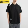 Men's T Shirts Hip Casual Wear T-shirt Classic Multi-color Basic Summer Short Sleeve Black And White Loose Plus Size 8XL