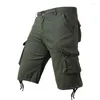 Men's Shorts Summer Cotton Military Tactical Hiking Loose Mens Fashion Casual Brand Short Men Patch Pockets Cargo