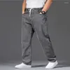 Men's Jeans Spring Autumn Thick-legged Big Trousers Wide Straight Loose Wide-leg Large Size 36 38 46 44 42 Denim