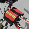 Mountain Bike Front Beam Bag Hard shell Package 3-in-1 Front Beam Package Saddle Bags Riding Equipment