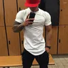 Мужские футболки T Свежие и дышащие топы лоскутные стеклянные футболки Fitness Fitness Tranning Clothing