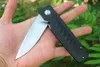 Top Kwaliteit M6651 Flipper Zakmes D2 Satijn Drop Point Blade Zwart G10 met RVS Blad Handvat Kogellager EDC Zakmessen Outdoor Gereedschap