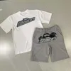 T-shirt trapstar Lettera di tuta tigre per le maniche corte ricamate camicie e pantaloncini di Londra set centrali cee lo stesso stile sportivo in stile