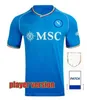 2023 2024 Napoli Soccer Jerseys Halloween Maglietta da calciatore OSIMHEN INSIGNE 23 24 SSC Naples MAGLIA MERTENS Hommes Kits Maillot de Football Fans Version Joueur