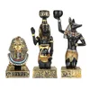 Oggetti decorativi Figurine Portacandele in resina Retro Antica dea egizia Sfinge Anubi Forma Candeliere Artigianato Ornamenti per la casa 230710