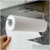 Hooks Rails Kitchen Bathroom Toilet Pape Storage Rack Roll Paper Towel Holder Stand For Drop Delivery Home Garden Housekee Organiza Dhrkf