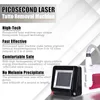 Nd yag picosecond laser tatuering avlägsnande maskin svart docka behandling ansikte vård utrustning hudföryngring