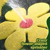 Watering Equipments Creative Garden Crazy Flower Sprinkler Dancing Sun Flower Yard Sprinklers For Watering And Kids Playing 720 Degree Rotating 230710