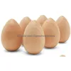 Diğer Ev Dekoru Fabrikası Düz ​​Standar Ahşap Paskalya Yumurtaları Kaliteli El Sanatları İçin Küçük Boya 2 Damla Teslimat Bahçesi Dhoe5