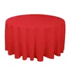 Nappe La Scène De Banquet De Mariage El Couleur Pure Circulaire Plaine Gaufrage Polyester _Jes160