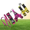 Step in Designer Dog Harness and Leashes Set Classic Letters Pattern Dog Collar Leash Safety Belt for Small Medium Large Dogs Cat 2069755