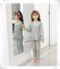 PAJAMAS 2 PCS Коттон девочки с пижамой наборы осенней зимней длинные рукавы детские сносы набор пижамы для девочек пижамы для детей для детей ночной одежды 230710