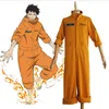 Anime Shinra Kusakabe Cosplay Costume Jackets Rompers Fire Force Enen no Shouboutai Fire Brigade Asa Boiru Uniform Men Women266v