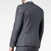 남자 양복 2023slim fit gray men wedding 3 조각 공식 비즈니스 신랑 턱시도 노치 옷깃 커스텀 남성 패션 재킷 바지