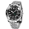 Luxo Designer Mens GMT II RESPOSTA MECHANTICAÇÃO ALTRÁVEL AUTOMÁTICO SAPPHIRE FUNHLE DOLHO MENOR DE PULHO DE PULHO 904L Strape de aço inoxidável Montre de Luxe Women Wristwatch