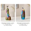 Decorative Objects Figurines Modern Art Figurine Desktop Decoration Accessories Gift Creative Home Colorful Abstract Figure Sculpture Living Room 230710