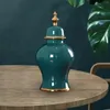 Lagerung Flaschen Porzellan Ingwer Jar Organizer Display Tempel Bauernhaus Blumen Arrangement Sammlung Keramik Vase Für Hochzeiten Hause