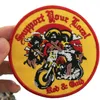 Top-Qualität von Bandidos Support Your Local. Stickerei-Patch. Detaillierter Patch Red Club MC Biker Motorrad für Jacke 252E