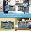 Housses de siège de voiture pour chien sac de transport pour animaux de compagnie à côtés souples pour grands chats moyens chiot sacs de voyage approuvés par la compagnie aérienne chat sortant