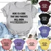 T-shirts pour femmes femmes maman Code lettre imprimer été décontracté Baseball à manches courtes t-shirts hauts