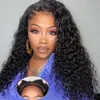 Deep Wave Wear And Go Glueless Lace Frontal 4x4 Lace Closure Wig Curly Wave Glueless Human Hair Wig For Women