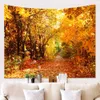 Tapestries Home Decoration Autumn Tree Print Tapestry Forest Wall Hanging Tapestry Natural Landscape Tapestry Background Wall 230x180cm