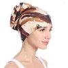 Roupas étnicas 2023 Estampa Turbante Feminino Chemo Boné Muçulmano Hijab Lenço de Cabeça Wrap Bonnet Chapéus de Câncer Chapéus Perda de Cabelo Enfeites para a Cabeça Lenço na Cabeça