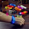 LED Silicone bracelet LED sound control bracelet LED light wrist strap Light Up Bangle Wristband Party Bar