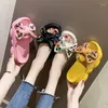 Terlik Yaz Kadınlar 2023 Yüksek Platform Kama Sandalet 9cm Topuklar Flip-Flops Moda Renkli Beyaz Spor Ayakkabı