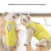 Vêtements pour chiens Combinaison de récupération pour animaux de compagnie Utile Finitions soignées Bande de fixation Produit Stérilisation physiologique