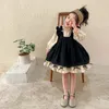 Girl Dresses Girls' Lolita Cotton Spanish Princess Dress With Ruffles Camisole 2Piece Set 2-8Y Saudi Arabia