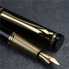 Stylos plume stylo texte personnalisé avec étui à crayons en cuir exquis pas d'encre dans le stylo texte or pointe de haute qualité 230707